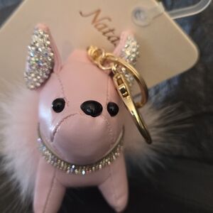Natasha Couture Pink Dog Key Holder